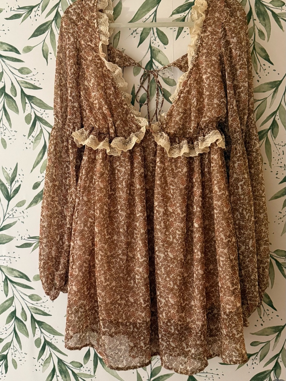 Free People “Pennie” Printed Babydoll Dress - Picture 1 of 8
